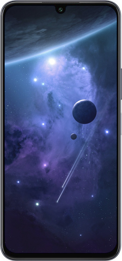 Силіконовий чехол Планети в синьому космосі для Infinix Note 12 (2023) - 171u-3042 изображение 