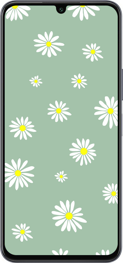 Силиконовый чехол Ромашки v4 для Infinix Note 12 (2023) - 5603u-3042 изображение 
