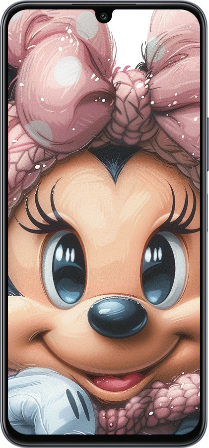 Силиконовый чехол Минни Маус с бантиком для Infinix Note 12 (2023) - 6055u-3042 изображение 