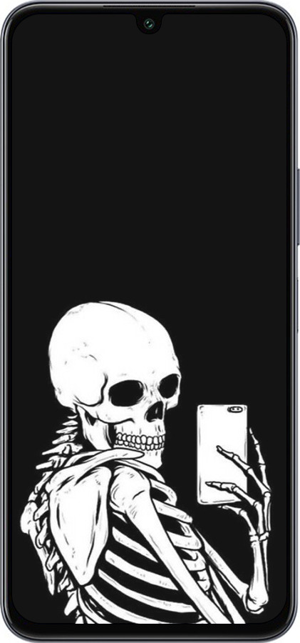 Силіконовий чехол Скелет робить Selfie для Infinix Note 12 (2023) - 6535u-3042 изображение 