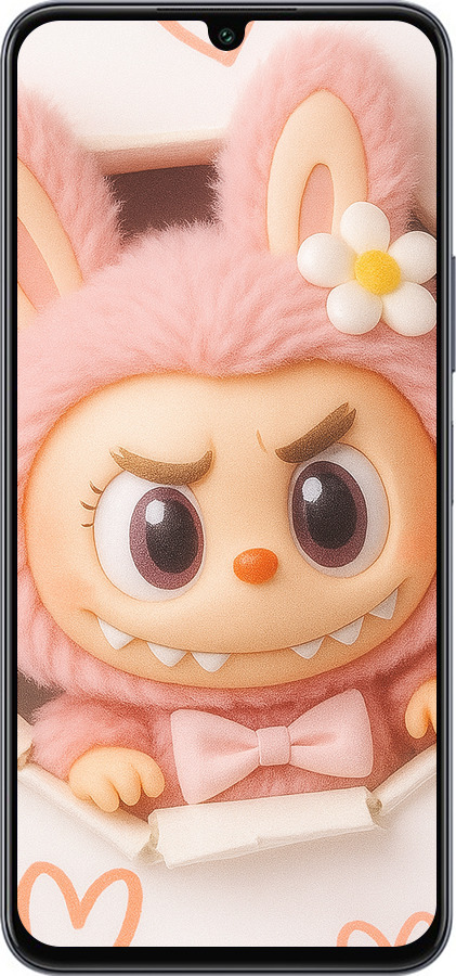 Силіконовий чехол Лабубу 2 для Infinix Note 12 (2023) - 6710u-3042 изображение 