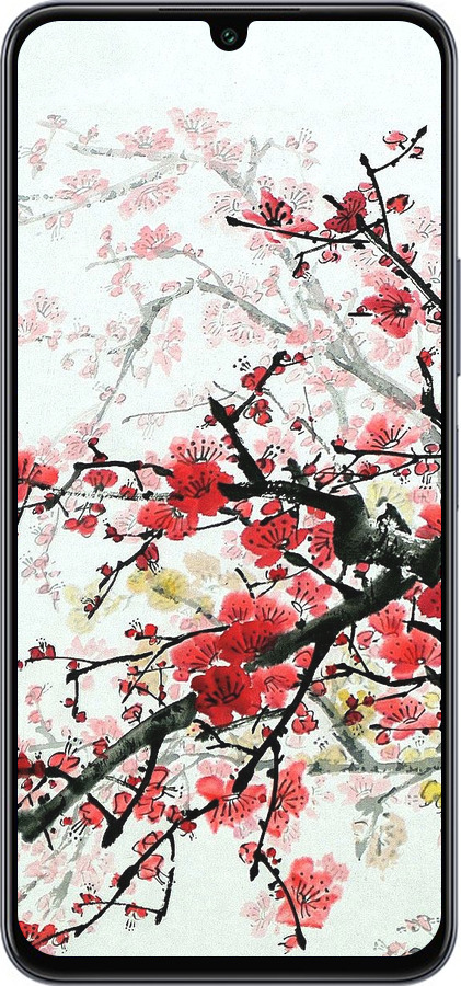 Силиконовый чехол Цветущий куст для Infinix Note 12 (2023) - 831u-3042 изображение 