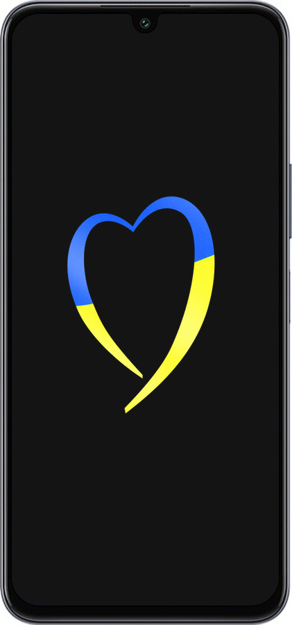 Силіконовий чехол Жовто-блакитне серце для Infinix Note 12 (2023) - 885u-3042 изображение 