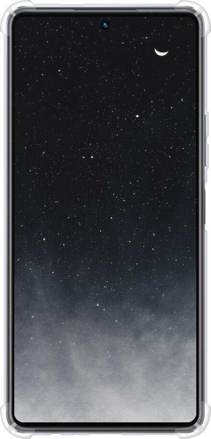 Силикон с усиленными углами чехол Сині хмари, Синій місяць для Infinix Note 30 Pro - 6396sp-3427 изображение 