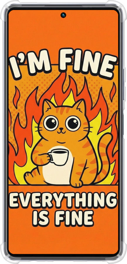 Силіконовий протиударний с посиленими кутами чехол Funny Cat для Infinix Note 30 Pro - 6786sp-3427 изображение 