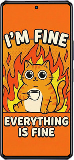 Силиконовый чехол Funny Cat для Infinix Note 30 Pro - 6786u-3427 изображение 