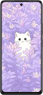 TPU чехол Котик в цветах для Infinix Note 30 - 6390b-3138 изображение 