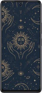 TPU чехол Celestial Harmony: Sun & Moon Gold Mystic Pattern для Infinix Note 30 - 6778b-3138 изображение 