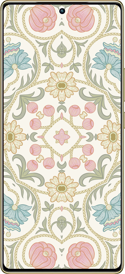 TPU чехол Цветочный орнамент v2 для Infinix Note 40 Pro 4G - 5513b-3691 изображение 