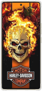 Силикон с усиленными углами чехол Харлей девидсон для Infinix Note 40 Pro 4G - 6370sp-3691 изображение 