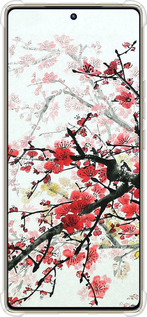 Силикон с усиленными углами чехол Цветущий куст для Infinix Note 40 Pro 4G - 831sp-3691 изображение 