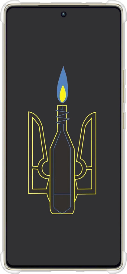 Силикон с усиленными углами чехол Коктейль Молотова для Infinix Note 40 Pro 4G - 1044sp-3691 изображение 