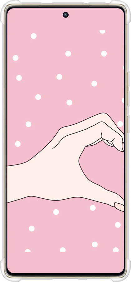 Силикон с усиленными углами чехол Половинка сердца для Infinix Note 40 Pro 4G - 4340sp-3691 изображение 