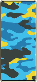 TPU чехол Жовто-блакитний камуфляж для Infinix Note 40 PRO 5G - 1084b-3690 изображение 