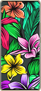TPU чехол Тропические цветы 1 для Infinix Note 40 PRO 5G - 4753b-3690 изображение 