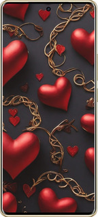 TPU чехол Сердечки для Infinix Note 40 Pro+ 5G - 5831b-3801 изображение 