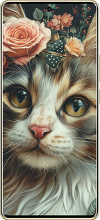 TPU чехол Cats and flowers для Infinix Note 40 Pro+ 5G - 6069b-3801 изображение 