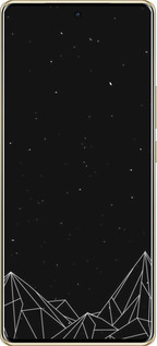 TPU чехол Черно белые абстрактные горы для Infinix Note 40 PRO 5G - 6437b-3690 изображение 