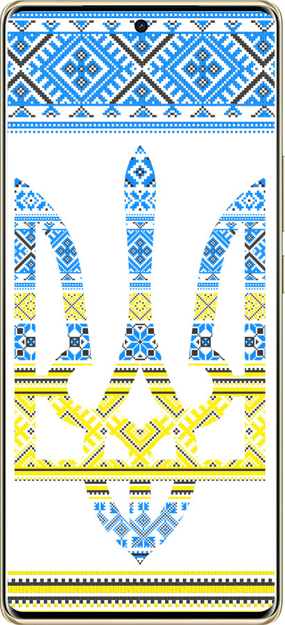 TPU чехол Герб - вишиванка жовто-блакитна  для Infinix Note 40 PRO 5G - 1197b-3690 изображение 