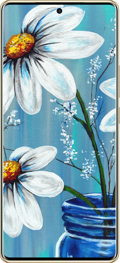 TPU чехол Красивые арт-ромашки для Infinix Note 40 PRO 5G - 4031b-3690 изображение 