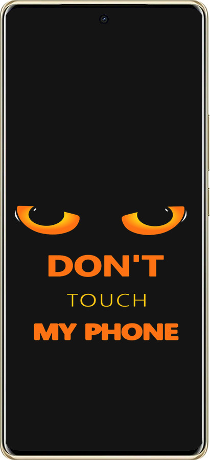 TPU чехол Don't touch the phone для Infinix Note 40 Pro+ 5G - 4261b-3801 изображение 