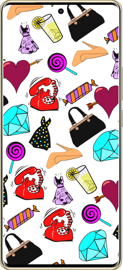 TPU чехол stickers для Infinix Note 40 PRO 5G - 4757b-3690 изображение 