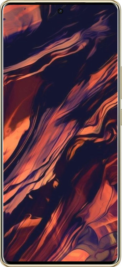 TPU чехол Черно-оранжевая абстракция для Infinix Note 40 PRO 5G - 5340b-3690 изображение 