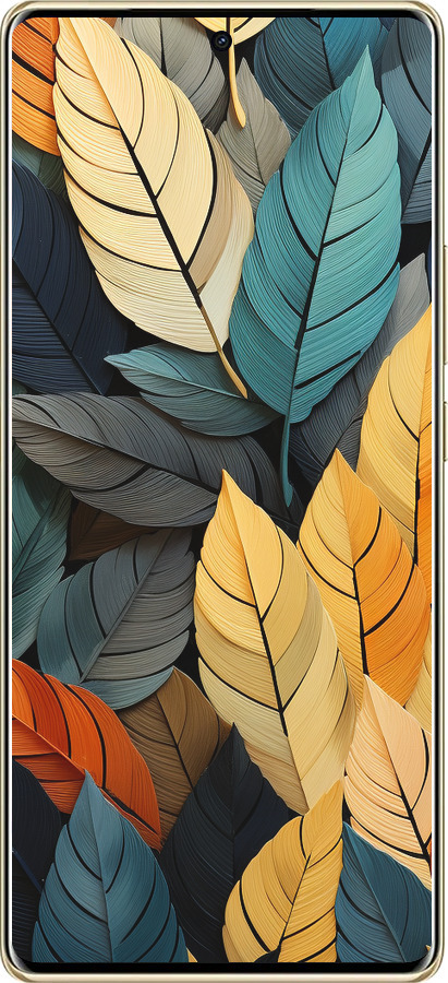 TPU чехол Кольорове листя для Infinix Note 40 PRO 5G - 5644b-3690 изображение 