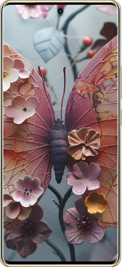 TPU чехол Fairy Butterfly для Infinix Note 40 PRO 5G - 6048b-3690 изображение 
