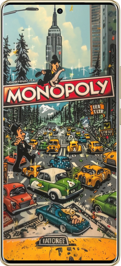 TPU чехол Городской драйв Monopoly для Infinix Note 40 Pro+ 5G - 6088b-3801 изображение 