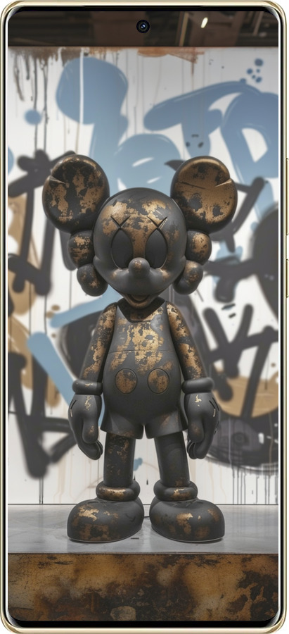 TPU чехол Bronze kaws v2 для Infinix Note 40 Pro+ 5G - 6098b-3801 изображение 