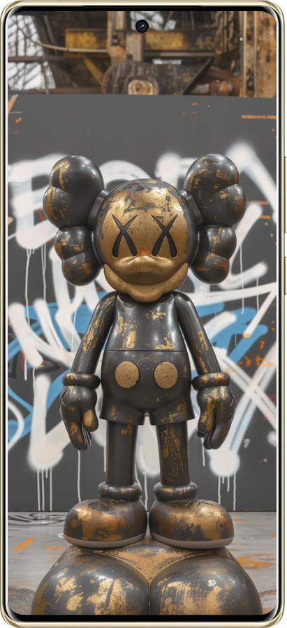 TPU чехол Bronze kaws v3 для Infinix Note 40 Pro+ 5G - 6099b-3801 изображение 