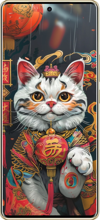 TPU чехол China Cat v2 для Infinix Note 40 Pro+ 5G - 6135b-3801 изображение 