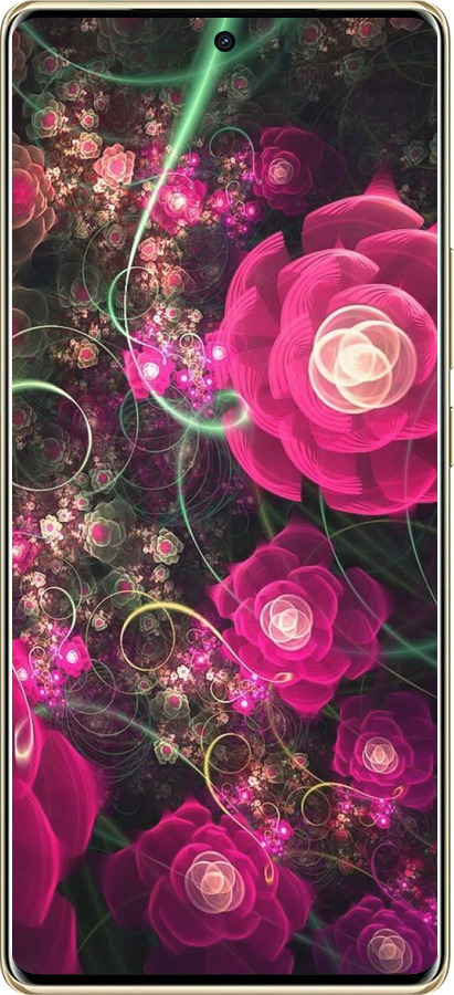 TPU чехол Абстрактные цветы 3 для Infinix Note 40 PRO 5G - 850b-3690 изображение 