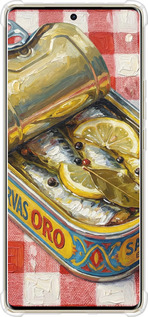 Силикон с усиленными углами чехол Vintage Sardine Tin Phone для Infinix Note 40 Pro+ 5G - 6772sp-3801 изображение 