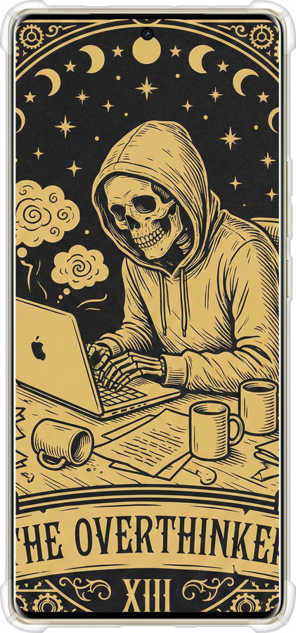 Силіконовий протиударний с посиленими кутами чехол The Overthinker для Infinix Note 40 PRO 5G - 6774sp-3690 изображение 