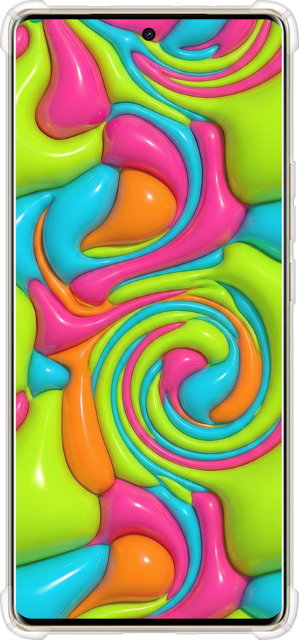 Силіконовий протиударний с посиленими кутами чехол Y2K Jelly Dream для Infinix Note 40 PRO 5G - 6780sp-3690 изображение 