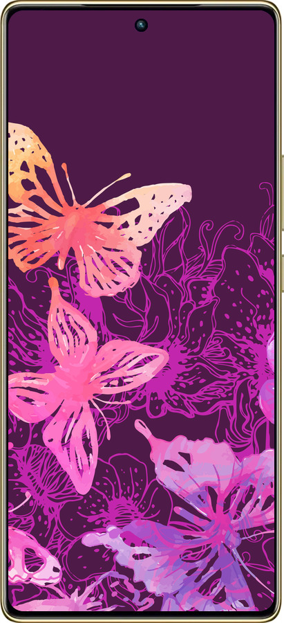 TPU чехол Бабочки v2 для Infinix Note 40 Pro - 5475b-3691 изображение 