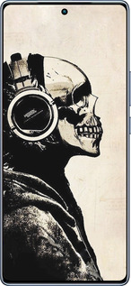 TPU чехол Скелет-меломан v2 для Infinix Note 40 - 1200b-3707 изображение 