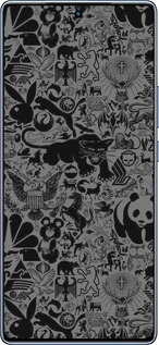 TPU чехол Чёрно-серый стикер бомбинг для Infinix Note 40 - 2432b-3707 изображение 