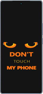 TPU чехол Don't touch the phone для Infinix Note 40 - 4261b-3707 изображение 