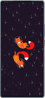 TPU чехол Лисички в космосе для Infinix Note 40 - 4519b-3707 изображение 