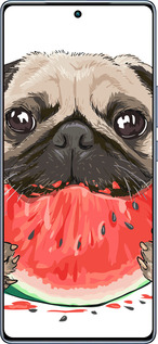 TPU чехол Мопс и арбуз для Infinix Note 40 - 4665b-3707 изображение 