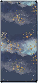 TPU чехол Ночь золотые звезды для Infinix Note 40 - 5421b-3707 изображение 