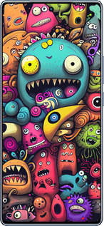 TPU чехол Cмешные монстры для Infinix Note 40 - 5549b-3707 изображение 
