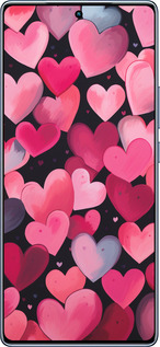 TPU чехол Сердечки 4 для Infinix Note 40 - 5662b-3707 изображение 