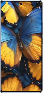 TPU чехол Желто-голубые бабочки для Infinix Note 40 - 6046b-3707 изображение 