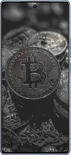 TPU чехол Black Bitcoin для Infinix Note 40 - 6090b-3707 изображение 