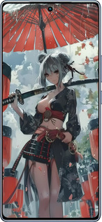 TPU чехол Гейша-воин для Infinix Note 40 - 6124b-3707 изображение 