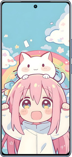 TPU чехол Девочка аниме радуга для Infinix Note 40 - 6304b-3707 изображение 